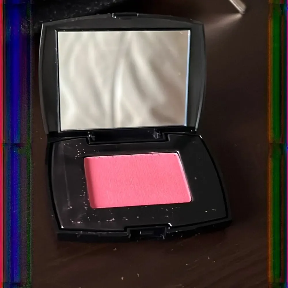 Lancôme 3 Piece Gift Set Sparkle Bag Red Lipstick Powder Blush